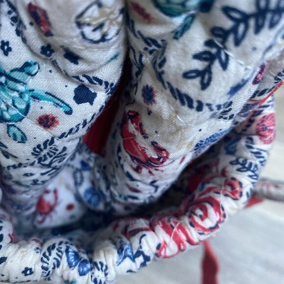 Vera Bradley Quilted Iconic Campus Backpack SEA LIFE Large - Picture 14 of 16